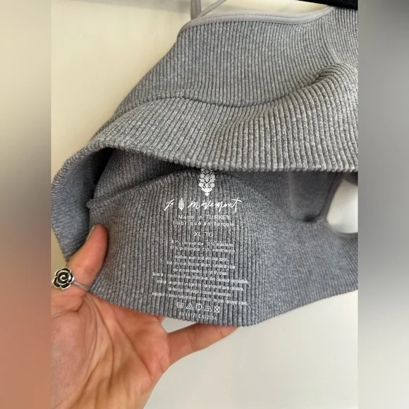 NWT Free People Movement Free Throw Strappy Back Cutout Gray XL - Picture 10 of 11